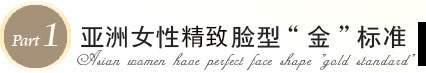 女性脸型金标准